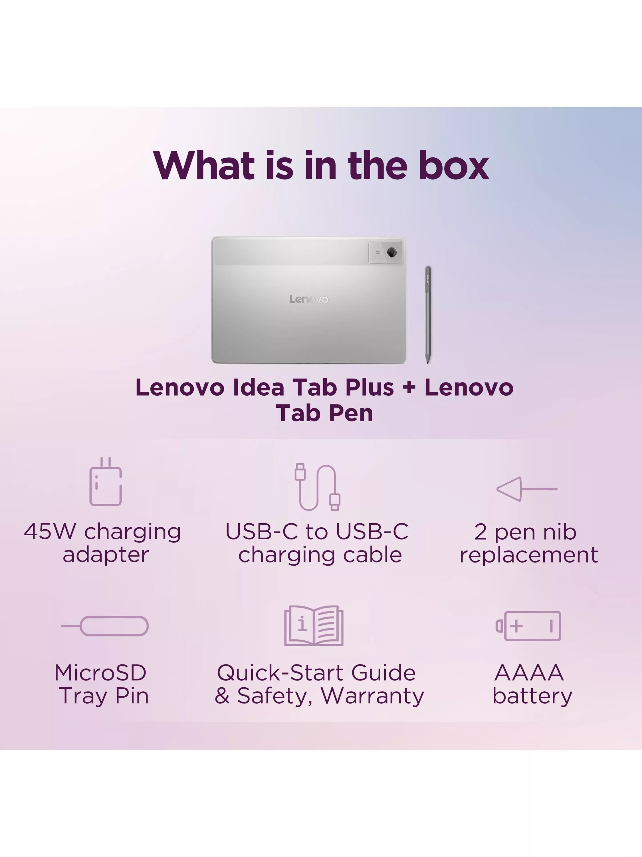 Lenovo IdeaTab Plus tablet 12.1 inch with Tab Pen, UK version