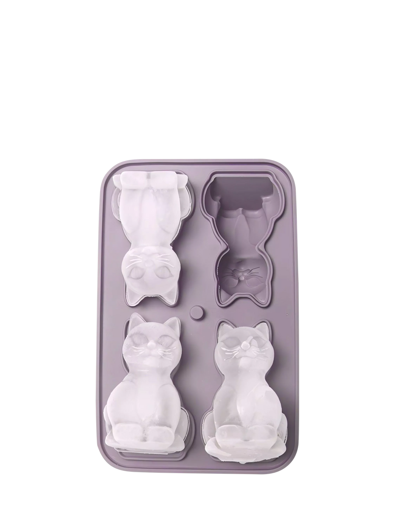 Uberstar Cool Cats silicone ice tray 4 cube, UK version