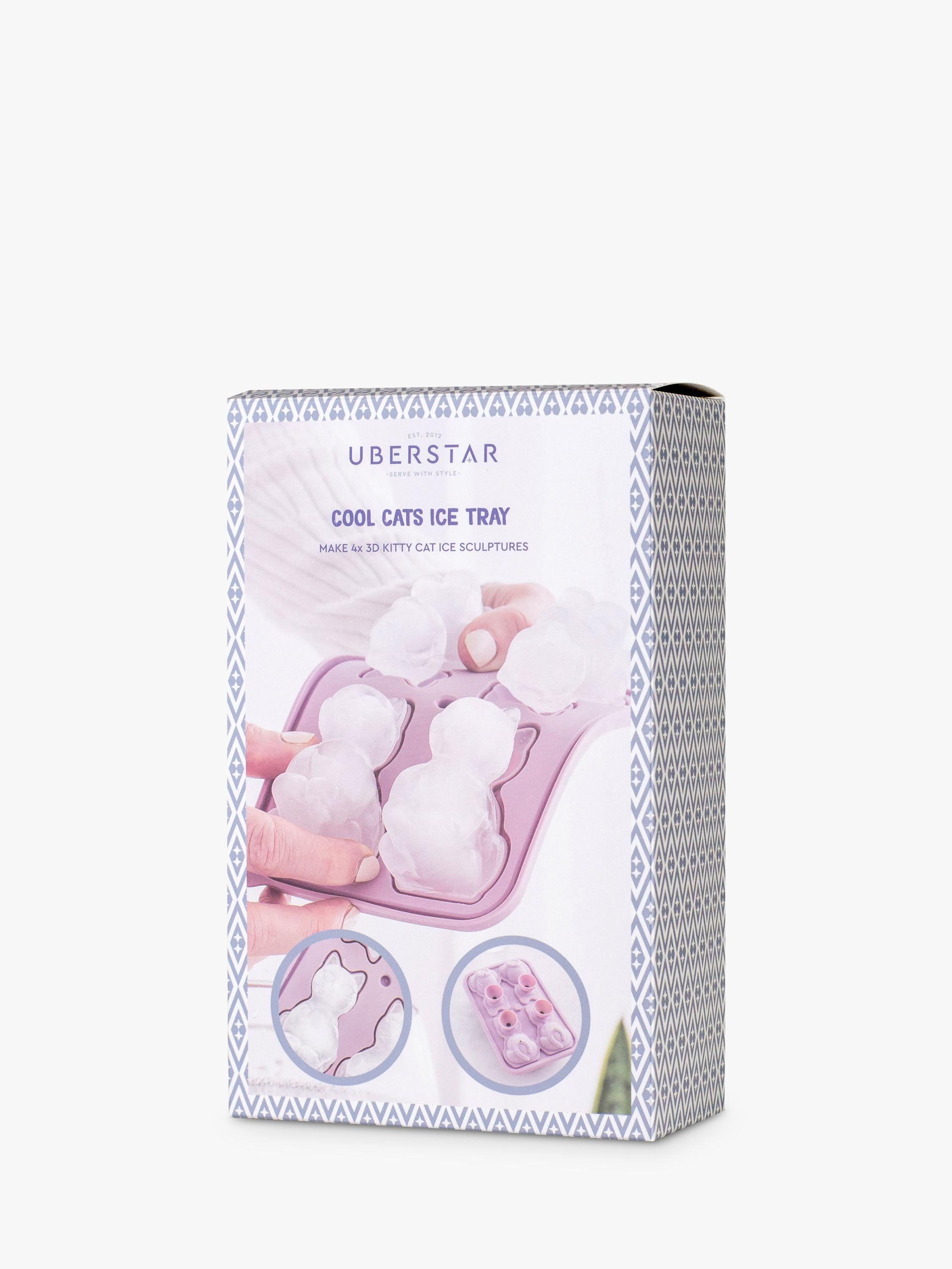 Uberstar Cool Cats silicone ice tray 4 cube, UK version