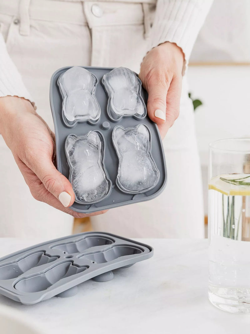 Uberstar silicone ice tray French Bulldog 4 cube, UK version