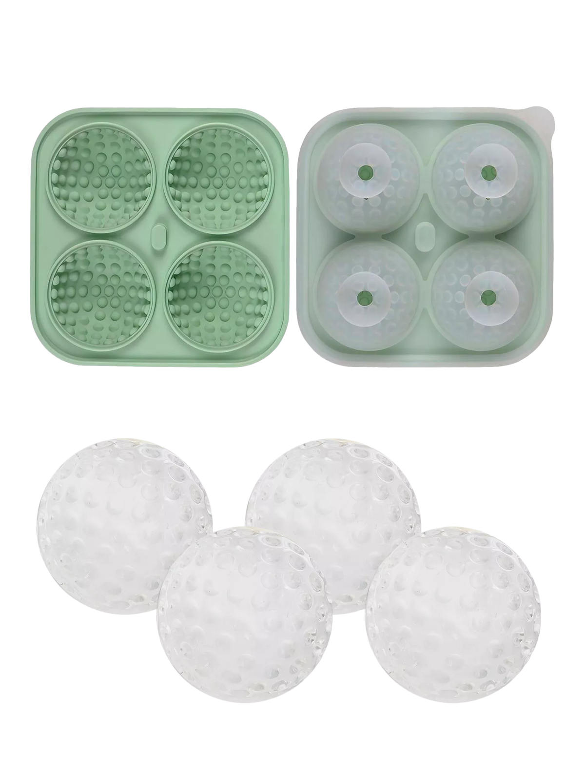 Uberstar golf ball ice mould 4 cubes (British brand)