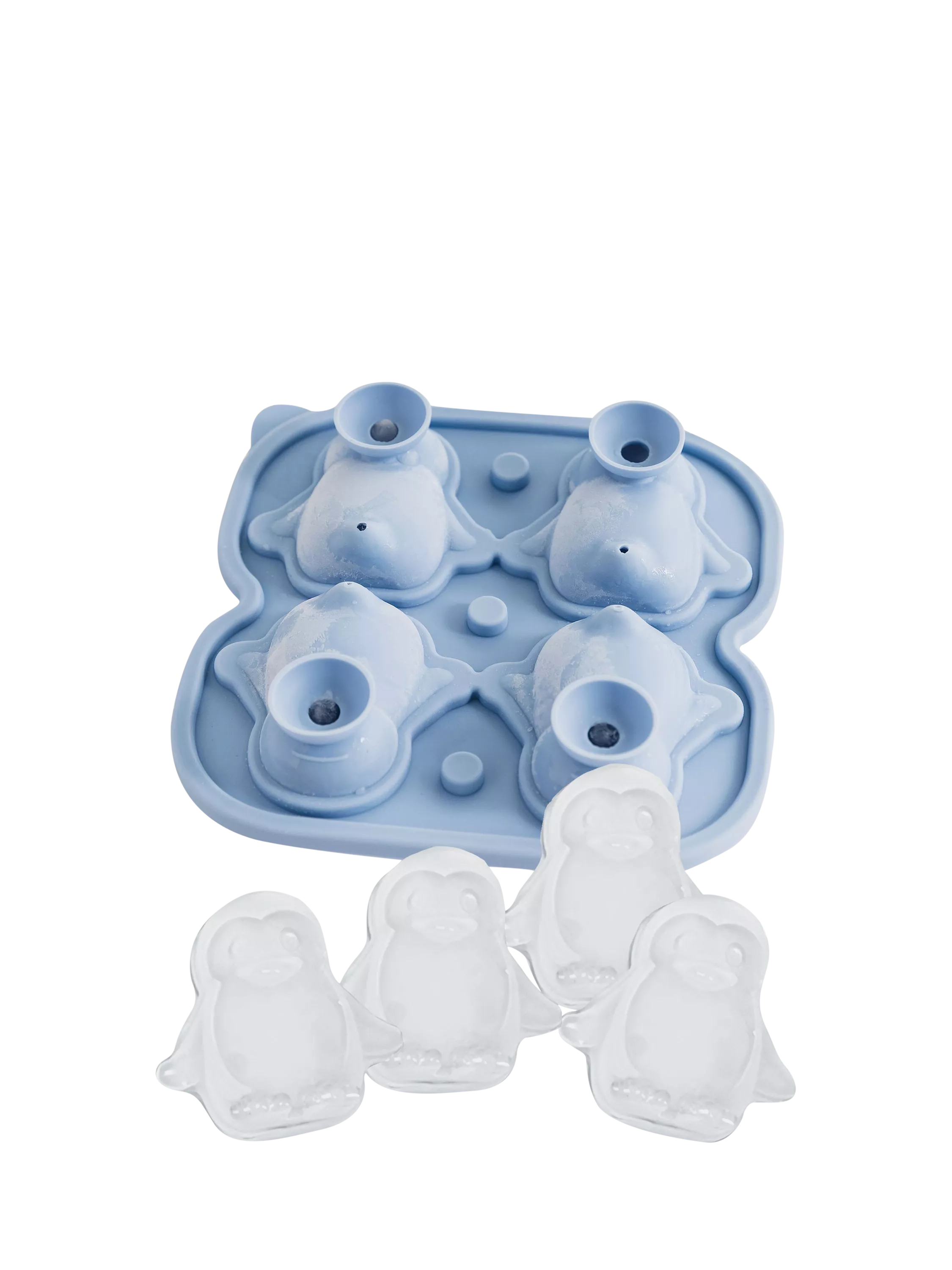 Uberstar silicone penguin ice cube mould 4 cavity (British brand)