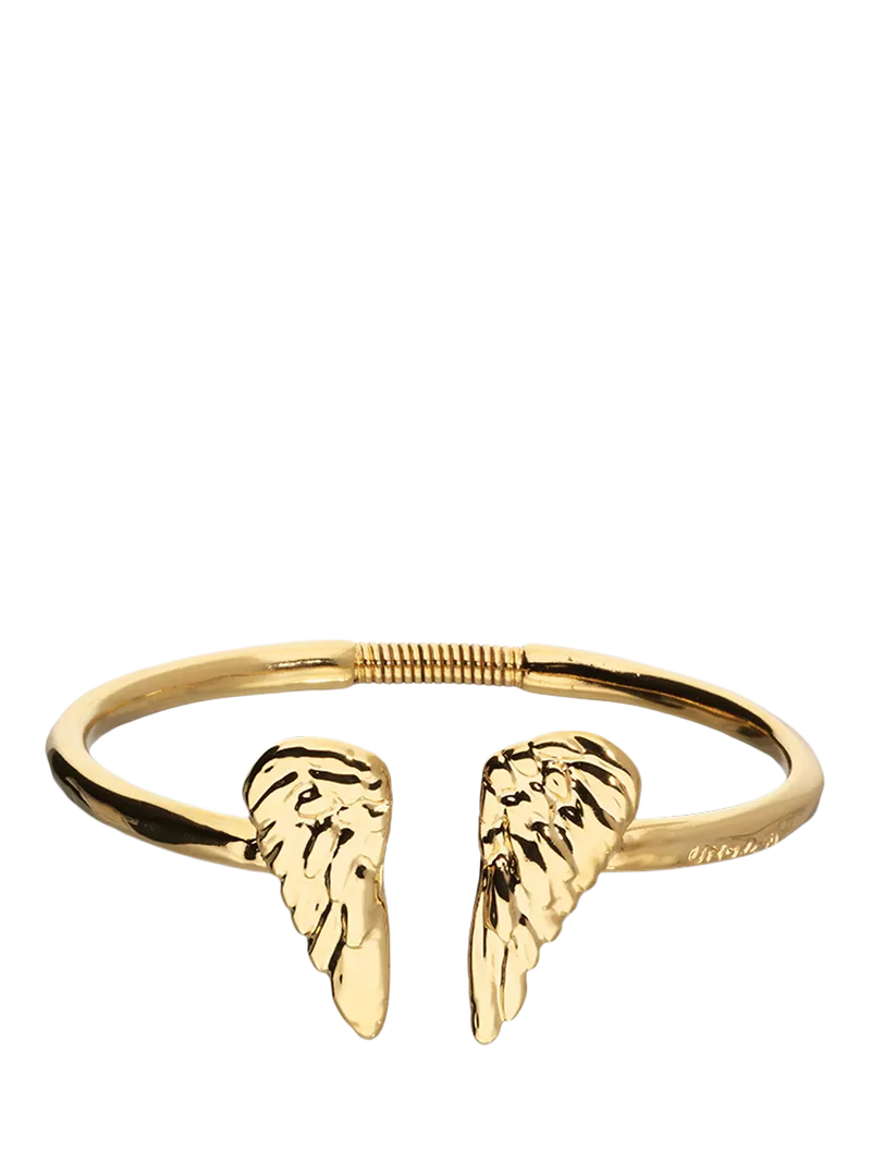 UNOde50 Ser Invencible Wings Bangle, Gold Gold