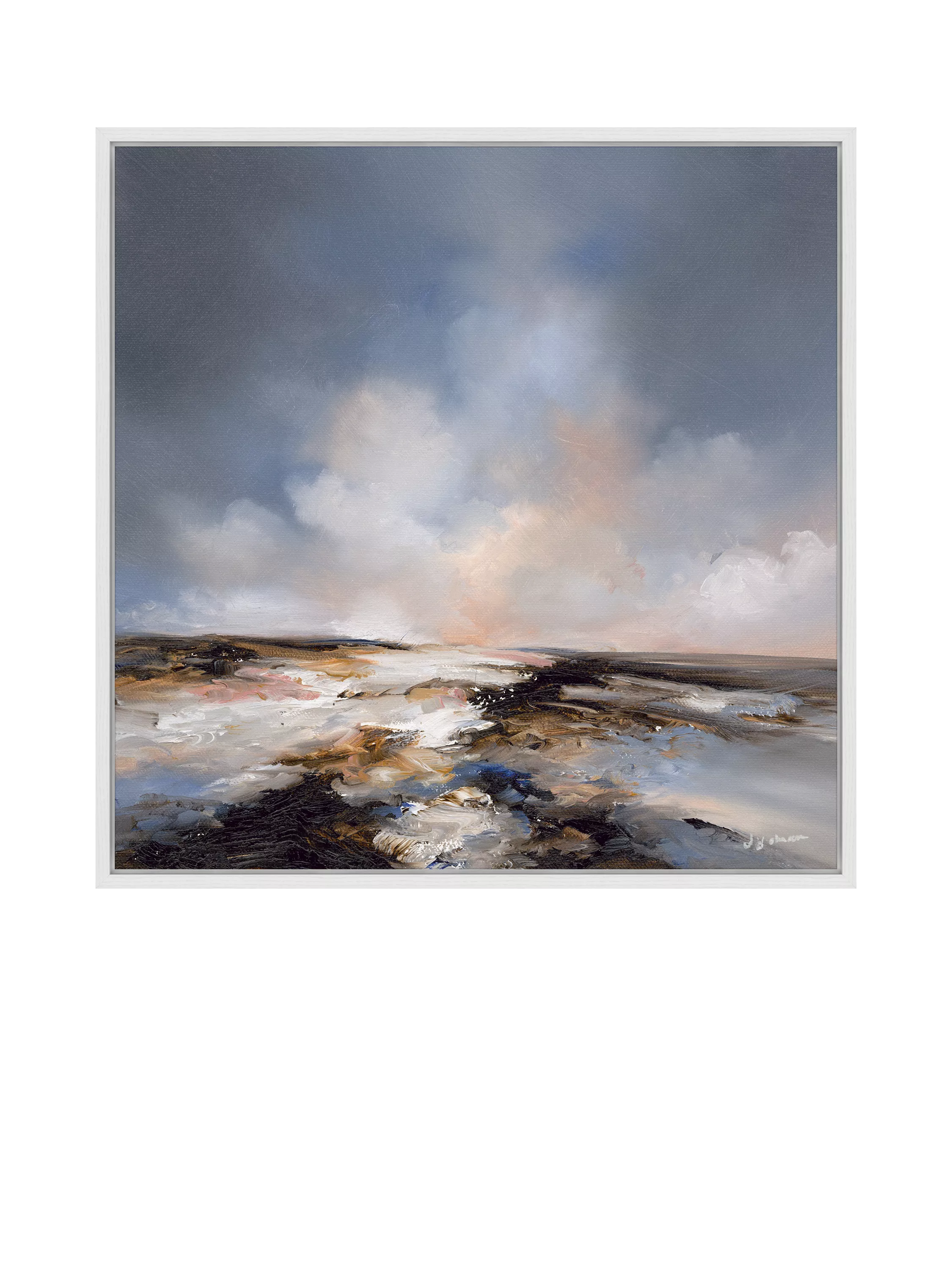 John Lewis Angel Dust framed canvas print 106x106cm - British product
