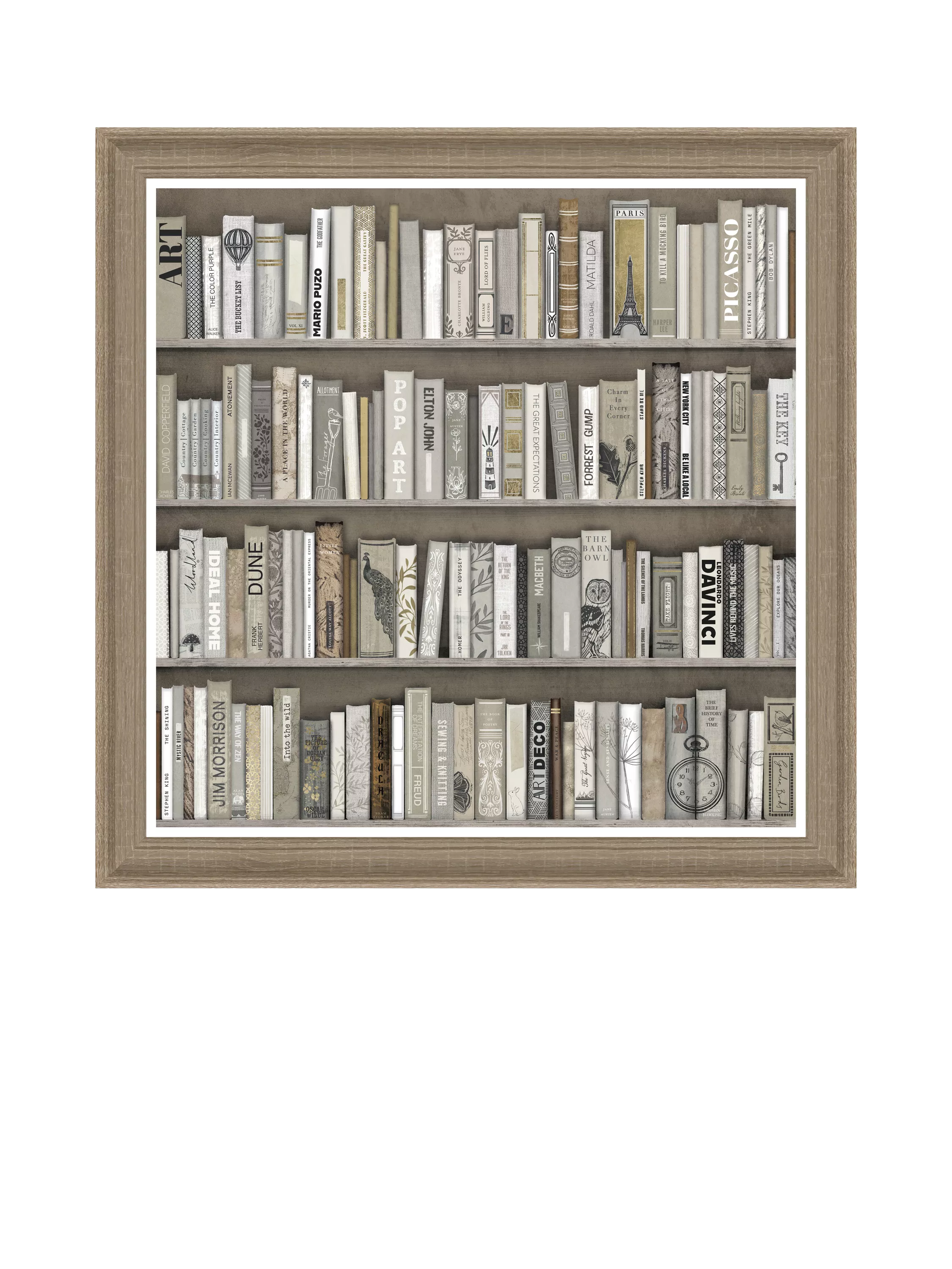 John Lewis Charlotte Oakley book collector framed print 79cm square - British product