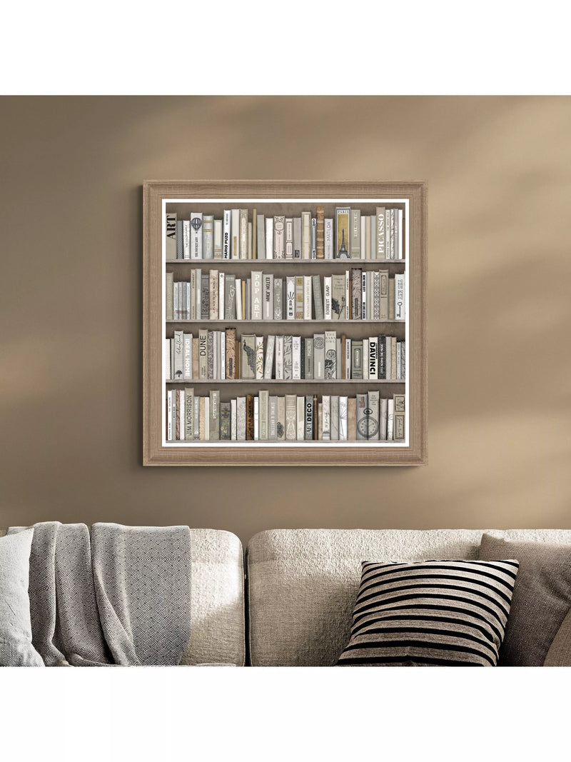 John Lewis Charlotte Oakley book collector framed print 79cm square - British product