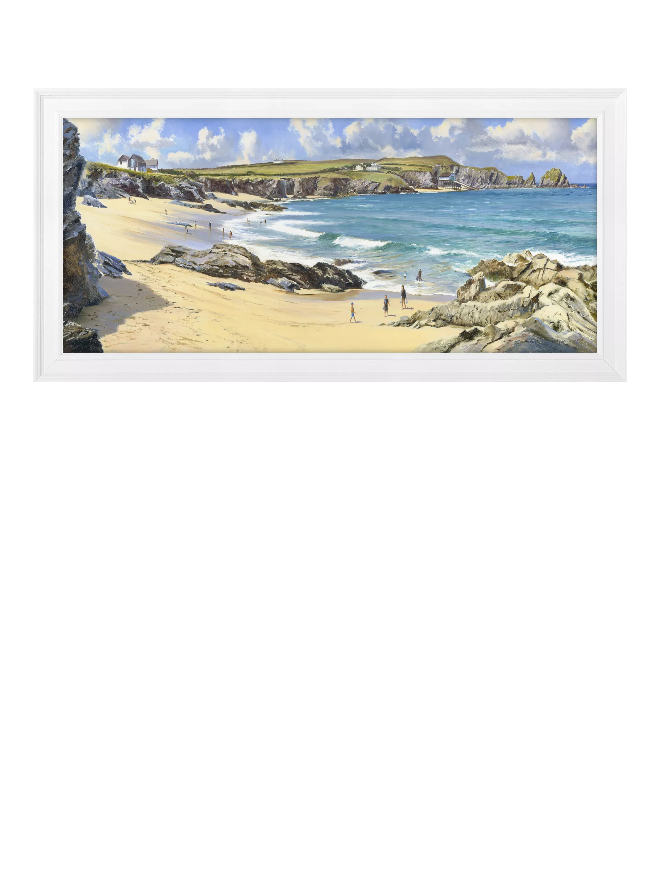 John Lewis Duncan Palmar Summer Surf framed print 109x54cm - British product