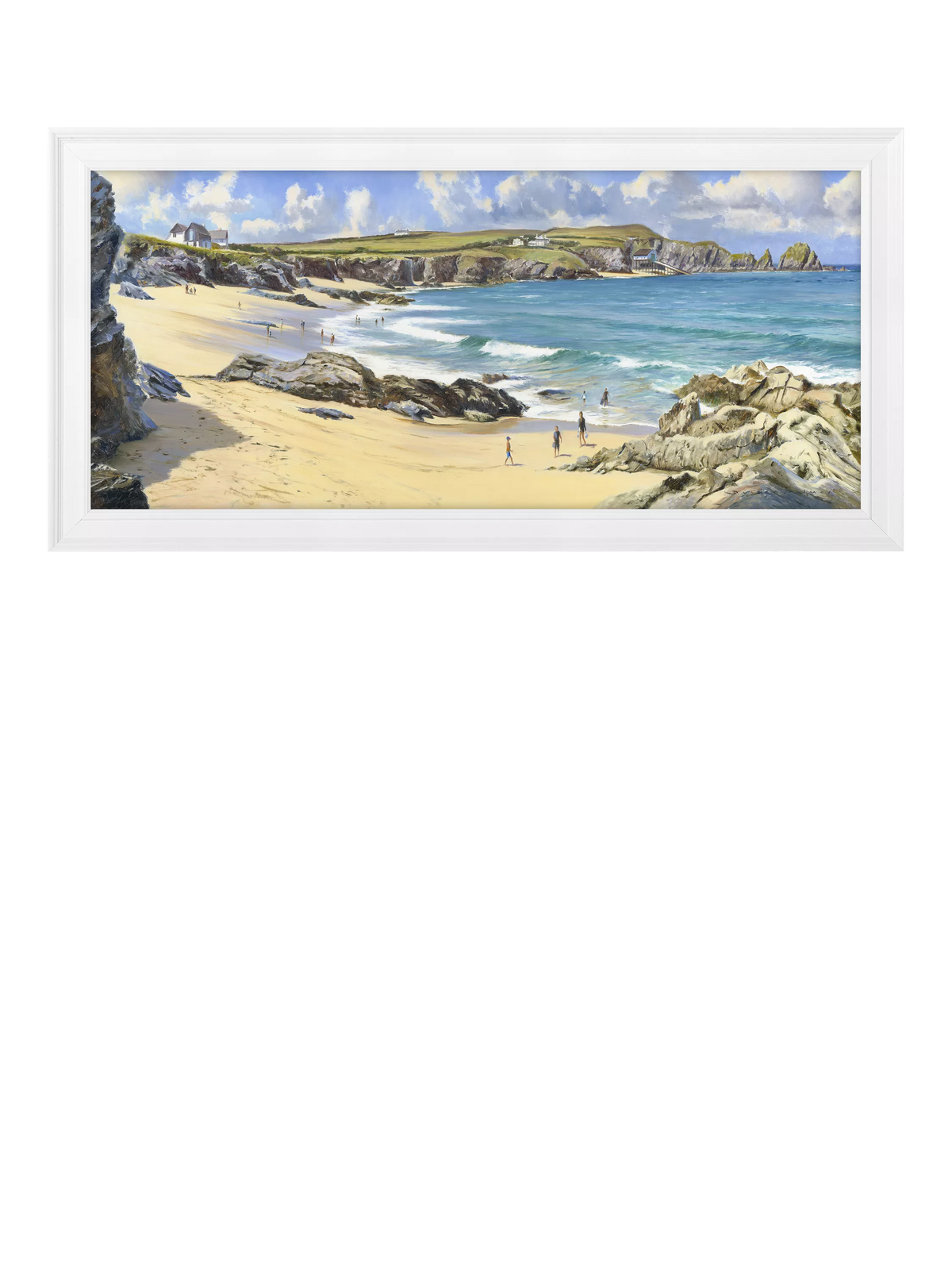 John Lewis Duncan Palmar Summer Surf framed print 109x54cm - British product