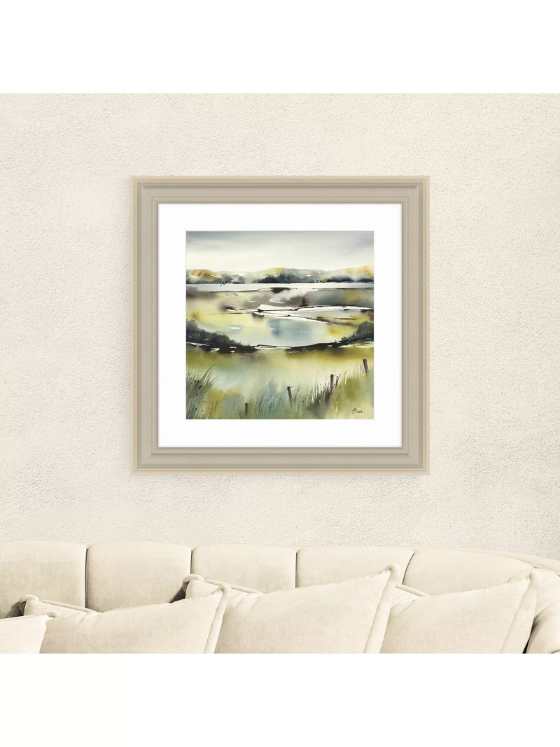 John Lewis Pistachio Pastel framed print 59x59cm, imported from the UK