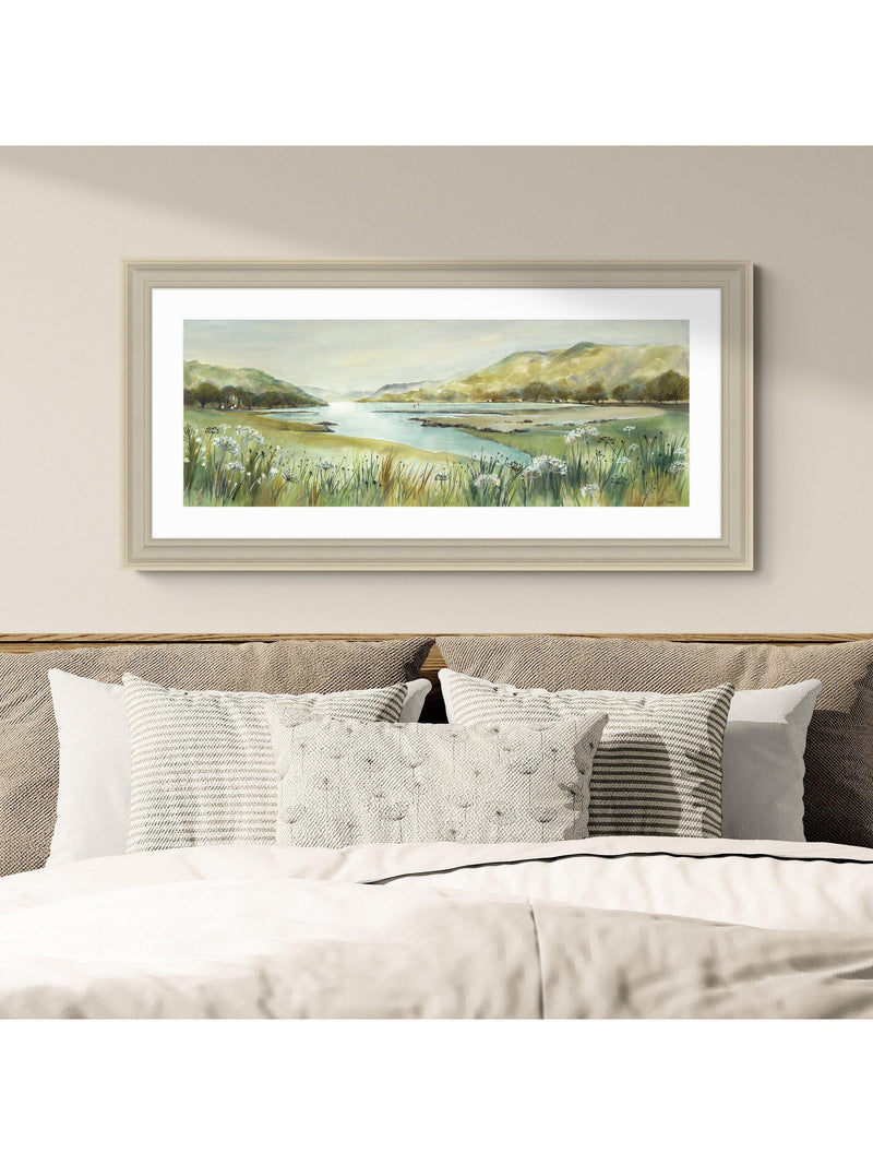 John Lewis pistachio pastel framed print 109x54cm, UK version