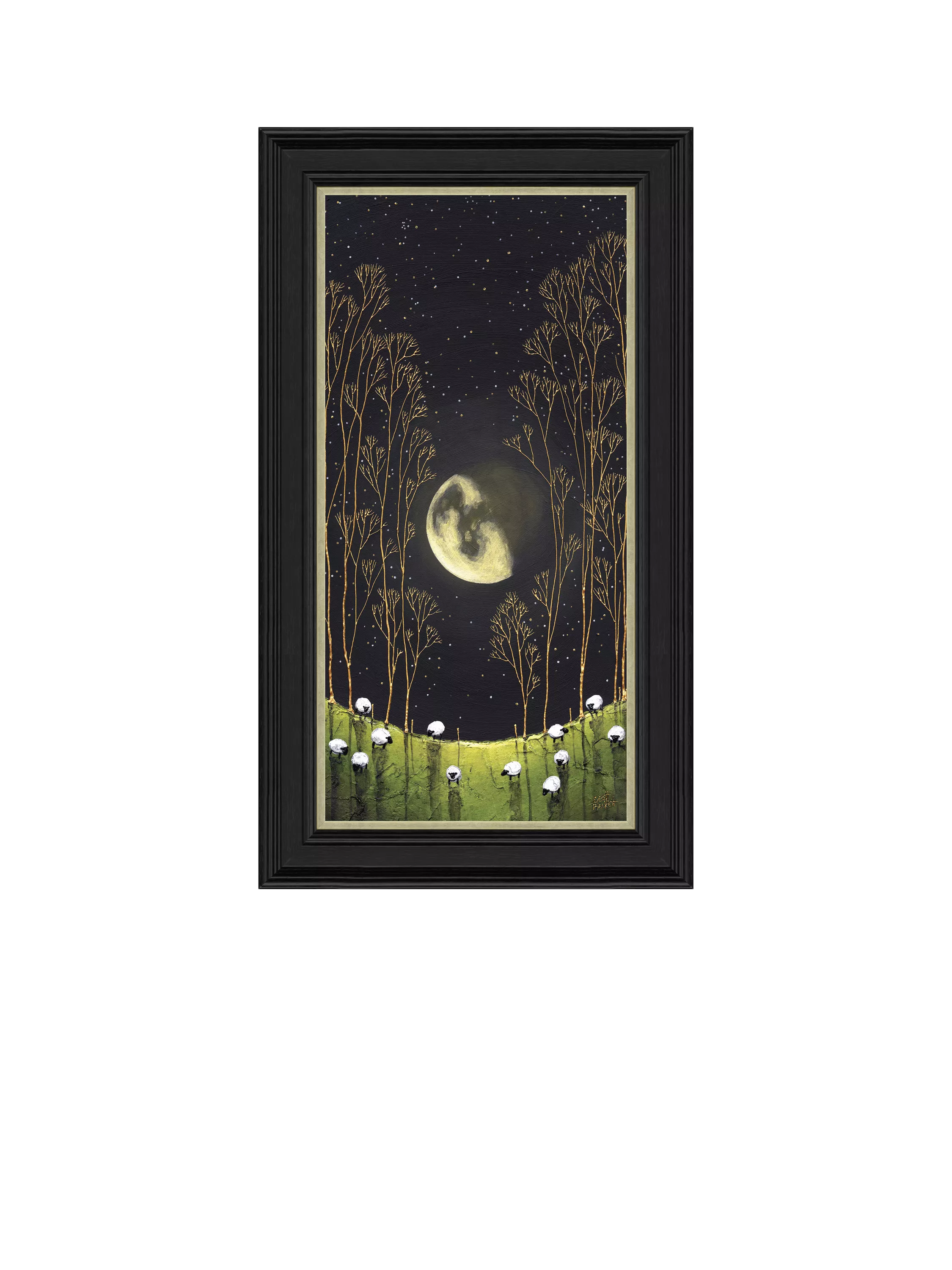 John Lewis Gilded Moon framed print 40x70cm - British product