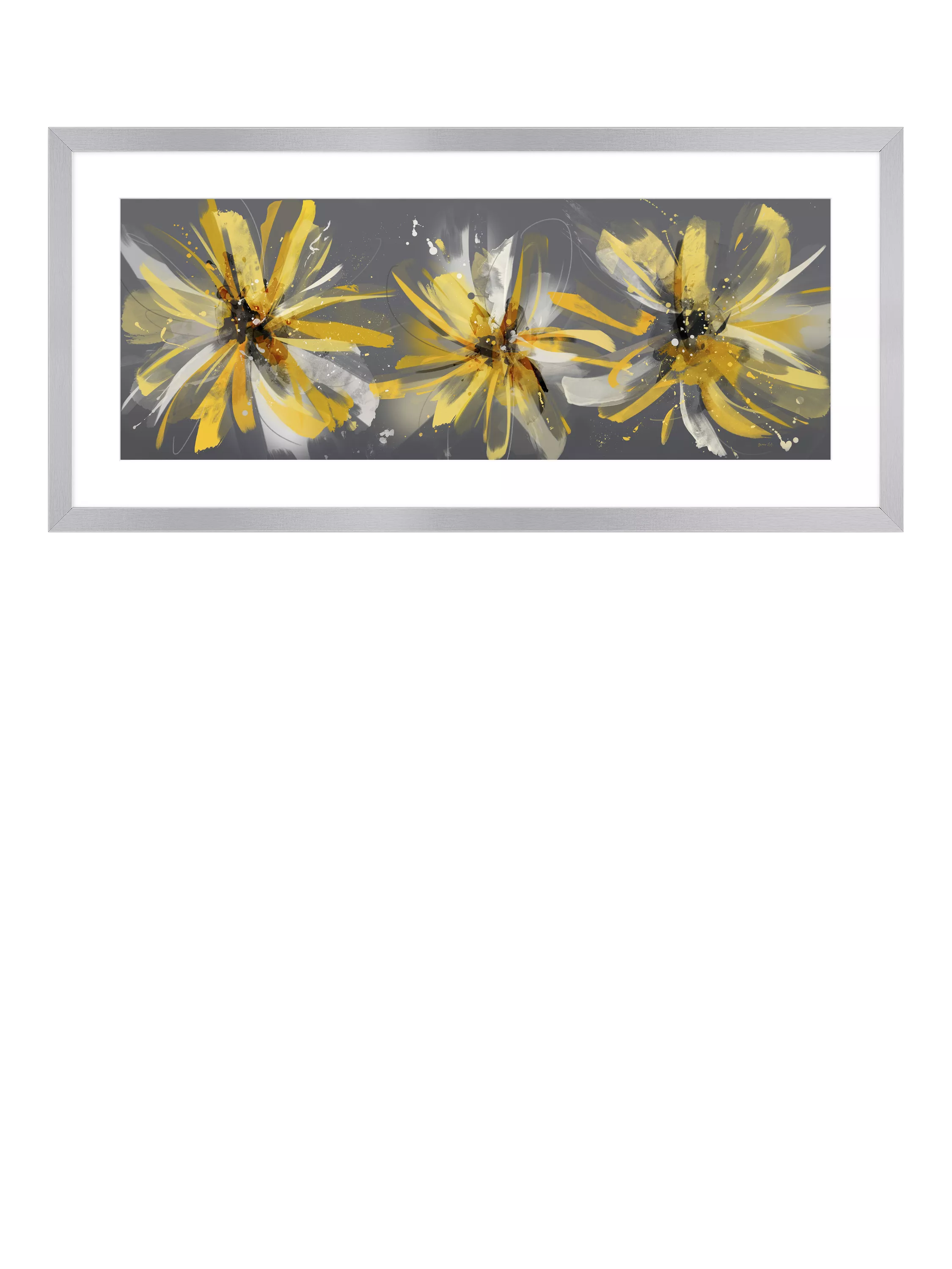 John Lewis framed floral print by Green Lili 104x49cm (British brand)