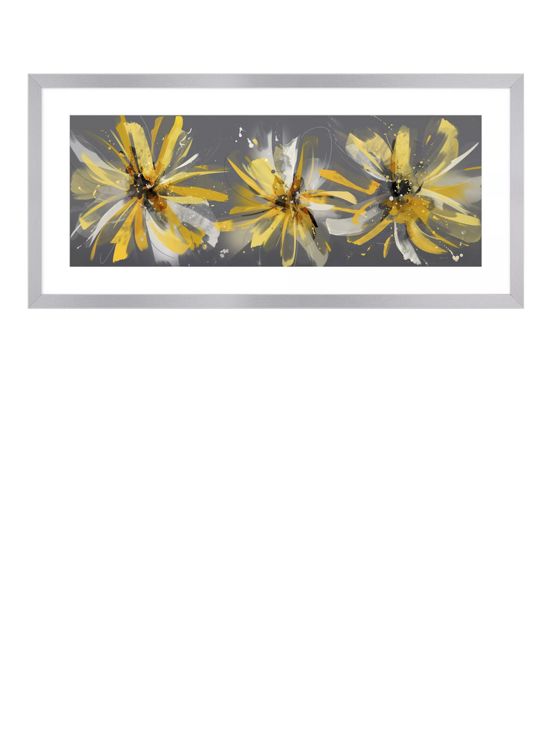 John Lewis framed floral print by Green Lili 104x49cm (British brand)