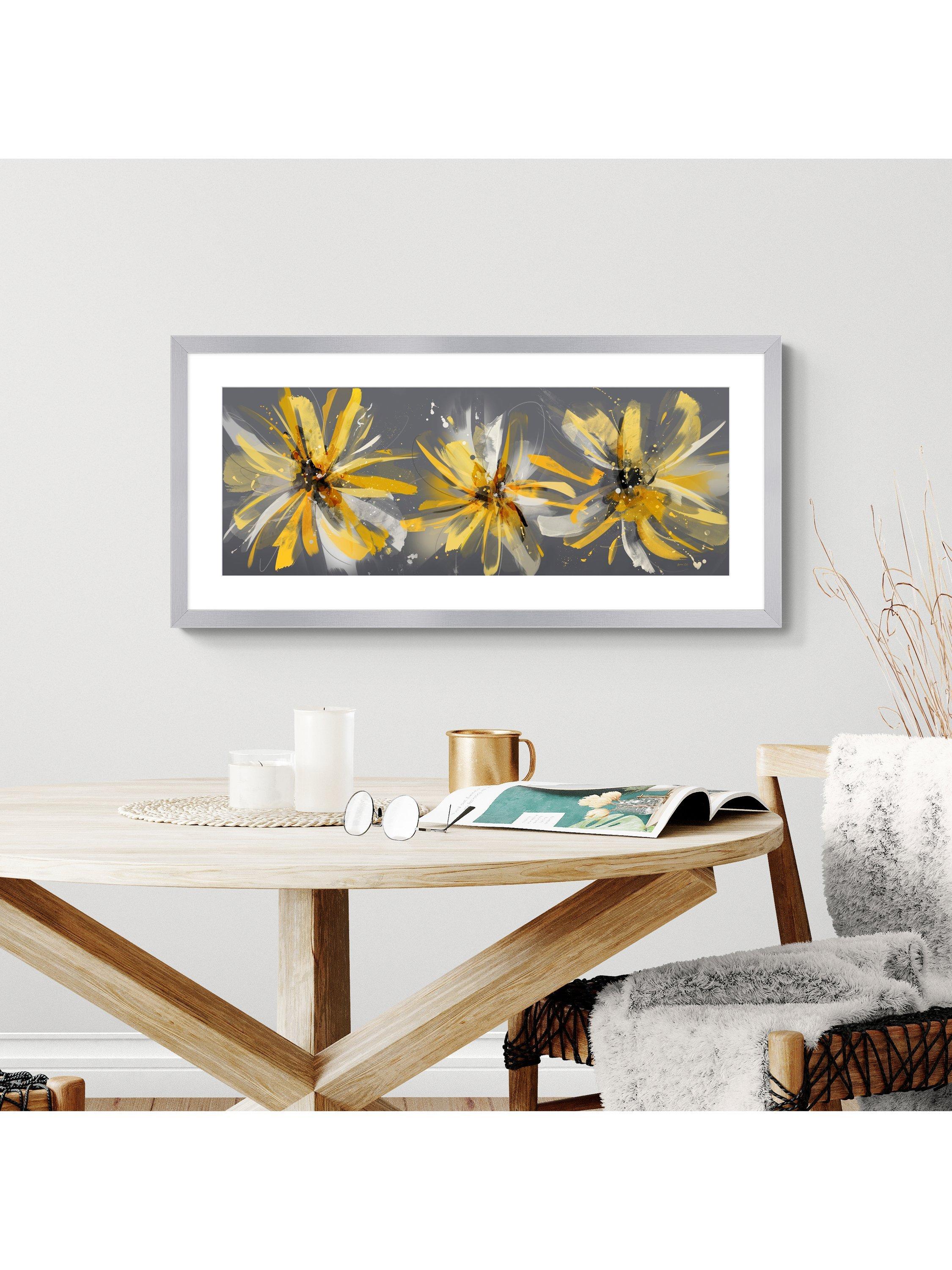 John Lewis framed floral print by Green Lili 104x49cm (British brand)