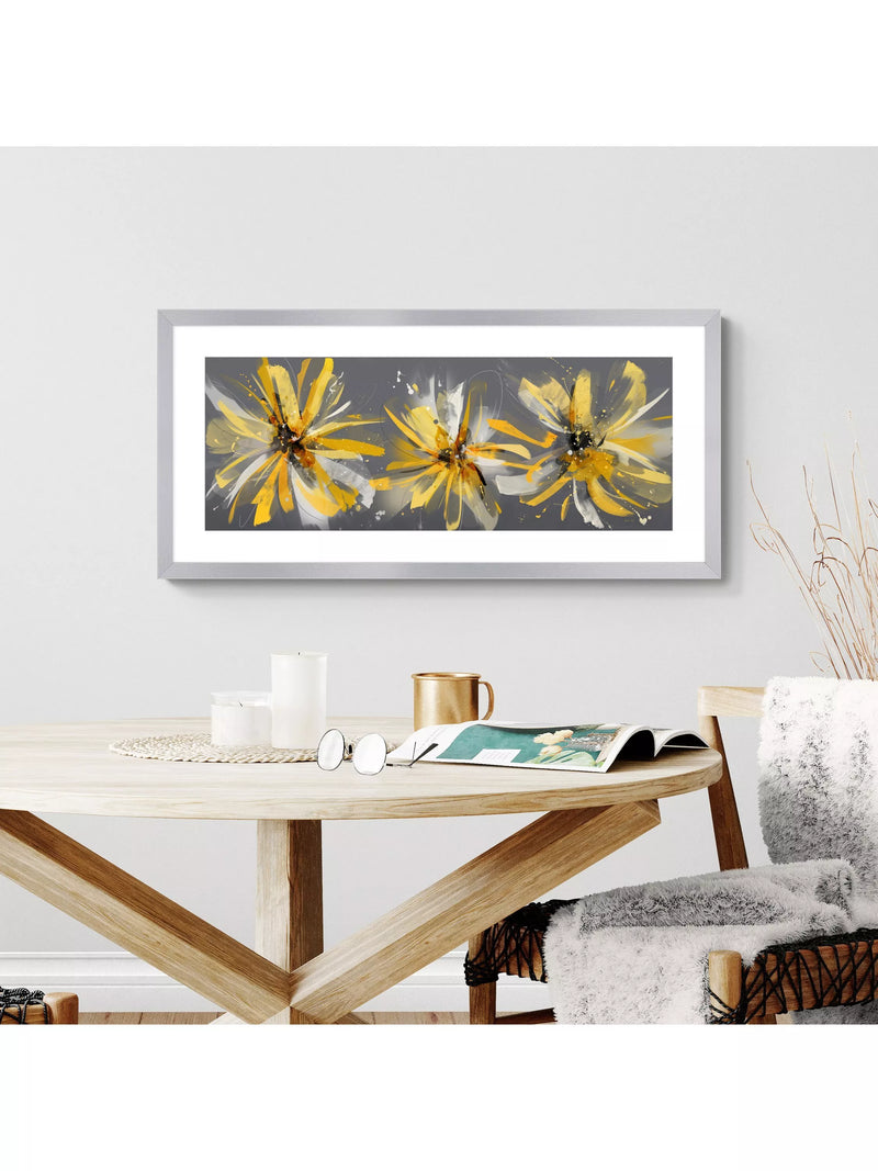 John Lewis framed floral print by Green Lili 104x49cm (British brand)
