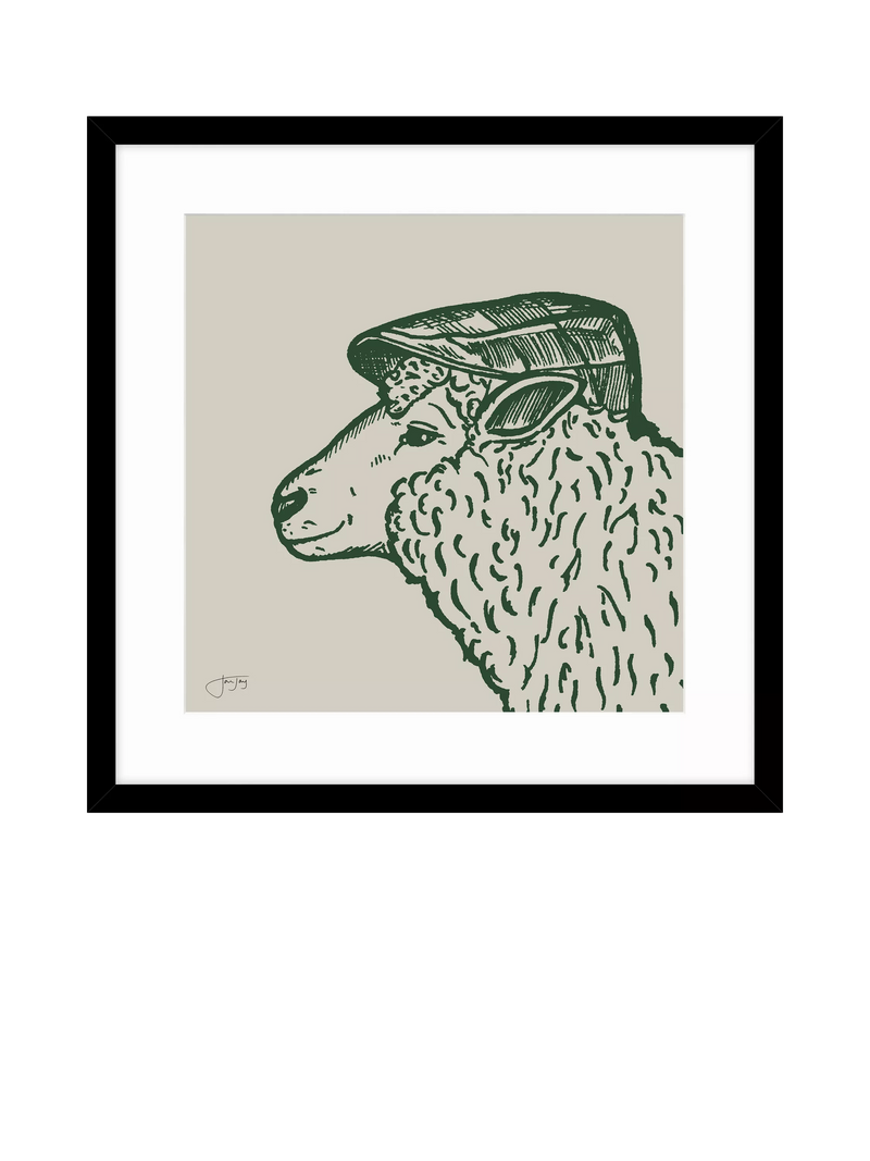 John Lewis Ivor Sheep framed print - British product