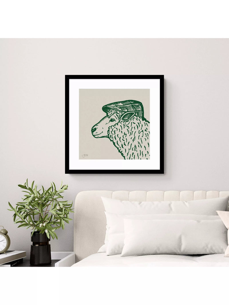 John Lewis Ivor Sheep framed print - British product