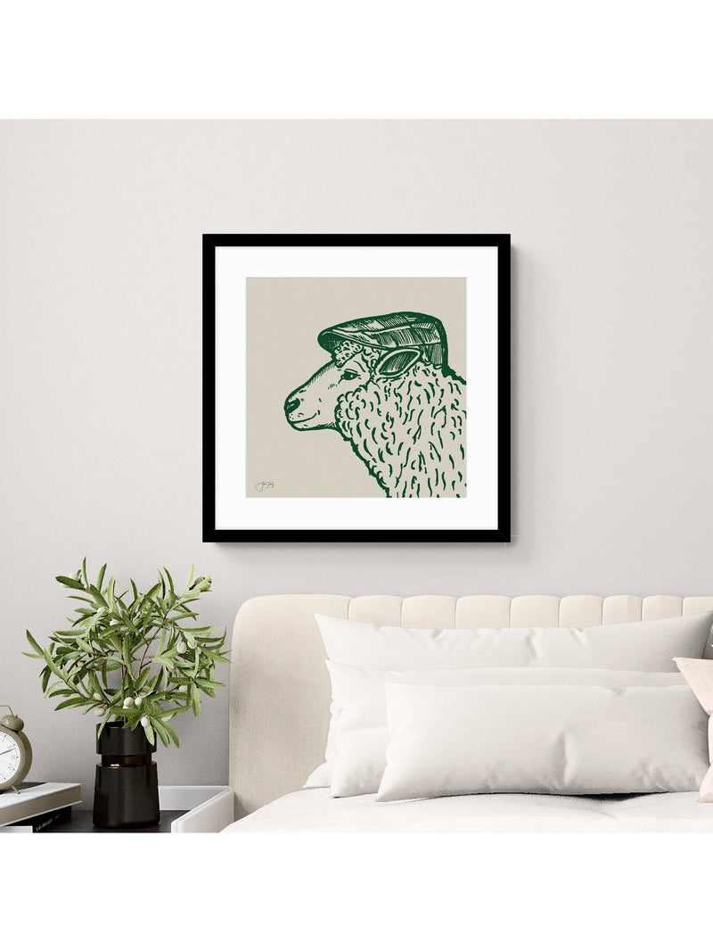 John Lewis Ivor Sheep framed print - British product