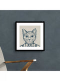John Lewis framed print Tom Cat by Jan Jay 53x53cm, imported from the UK