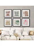 John Lewis framed print Tom Cat by Jan Jay 53x53cm, imported from the UK