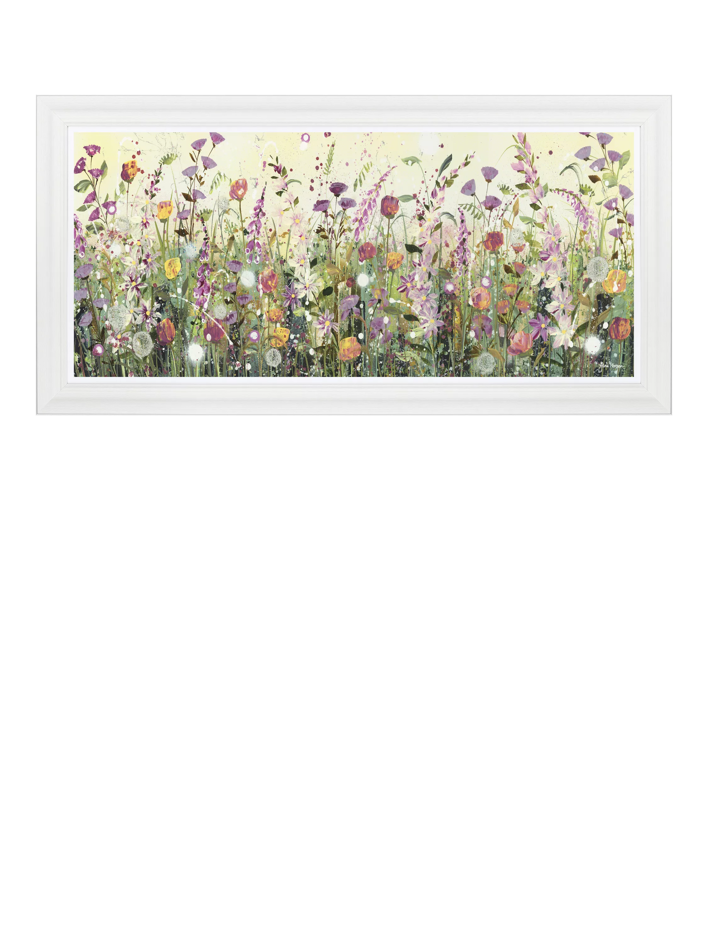 John Lewis framed print Colourful Florals 111x56cm, imported from the UK