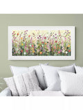 John Lewis framed print Colourful Florals 111x56cm, imported from the UK