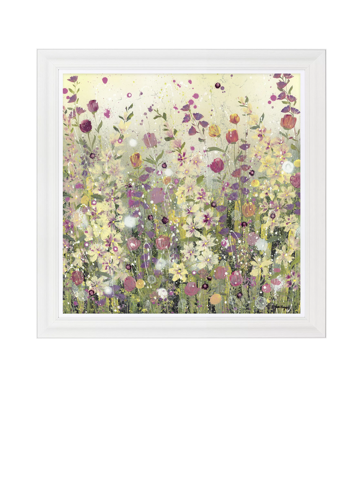John Lewis floral framed print by Jane Morgan 81x81cm (British brand)