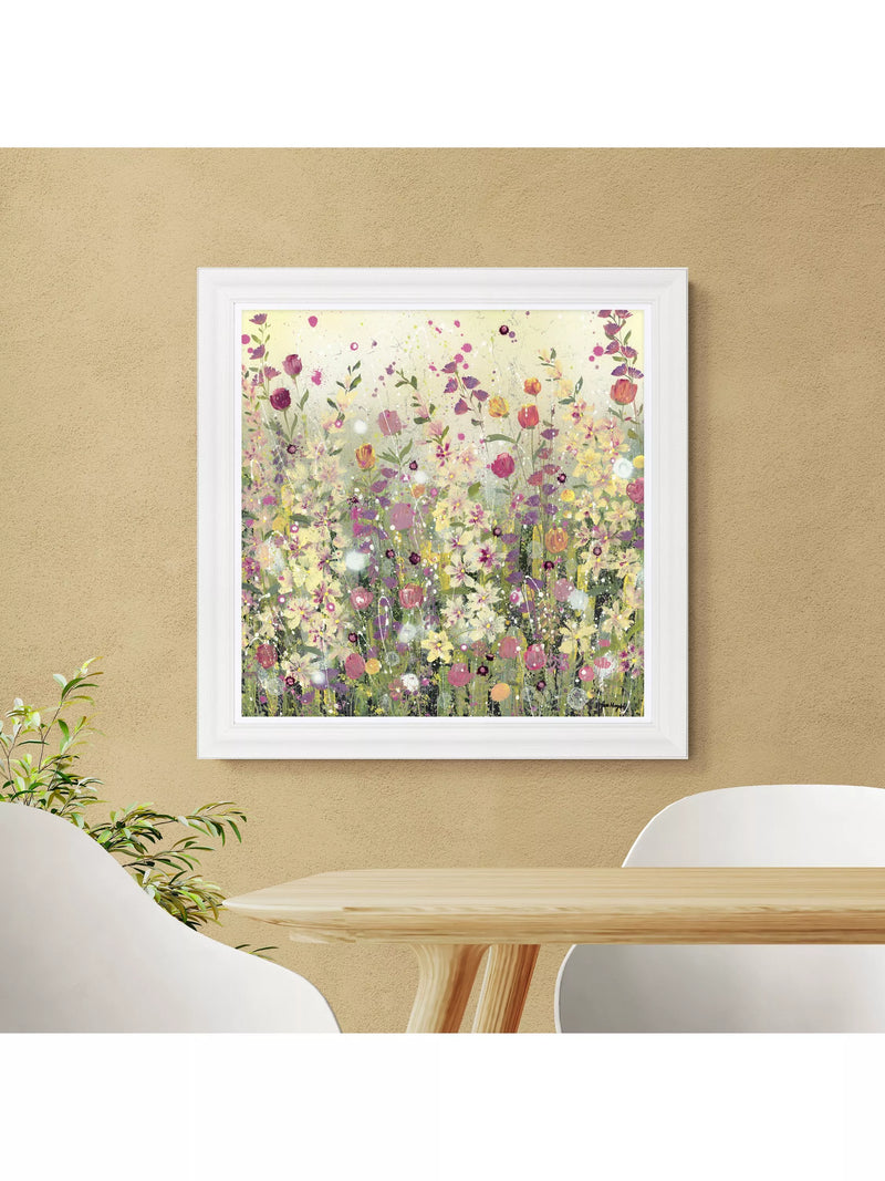 John Lewis floral framed print by Jane Morgan 81x81cm (British brand)