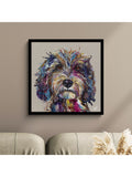 John Lewis Bumbles Cockapoo framed print 74cm by Louise Luton, UK version