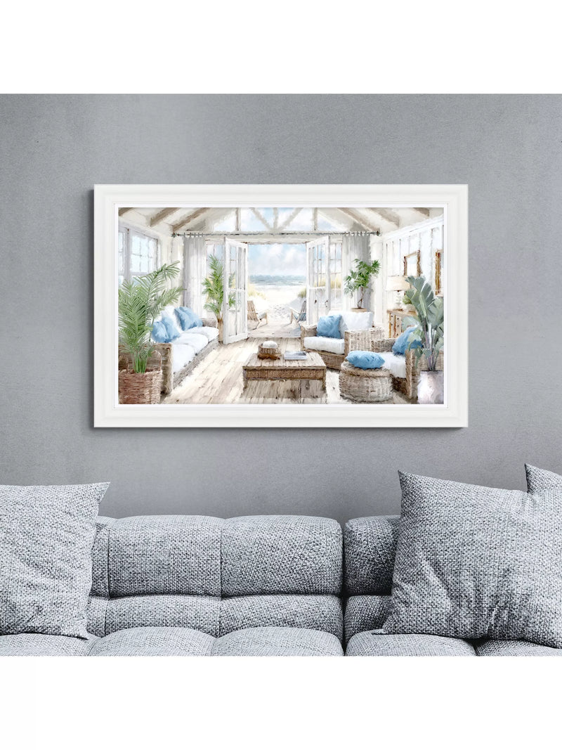 John Lewis Beach House framed print 113x73 cm, imported from the UK