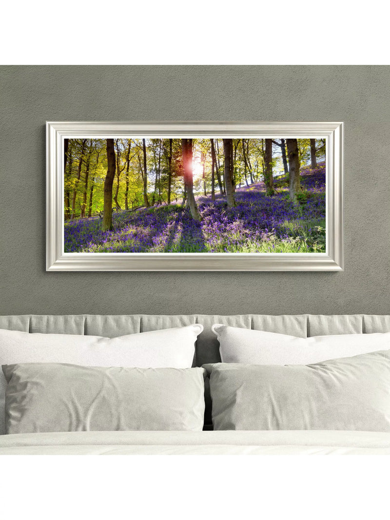 John Lewis Bluebell Woods photographic print 111 x 56cm (British brand)