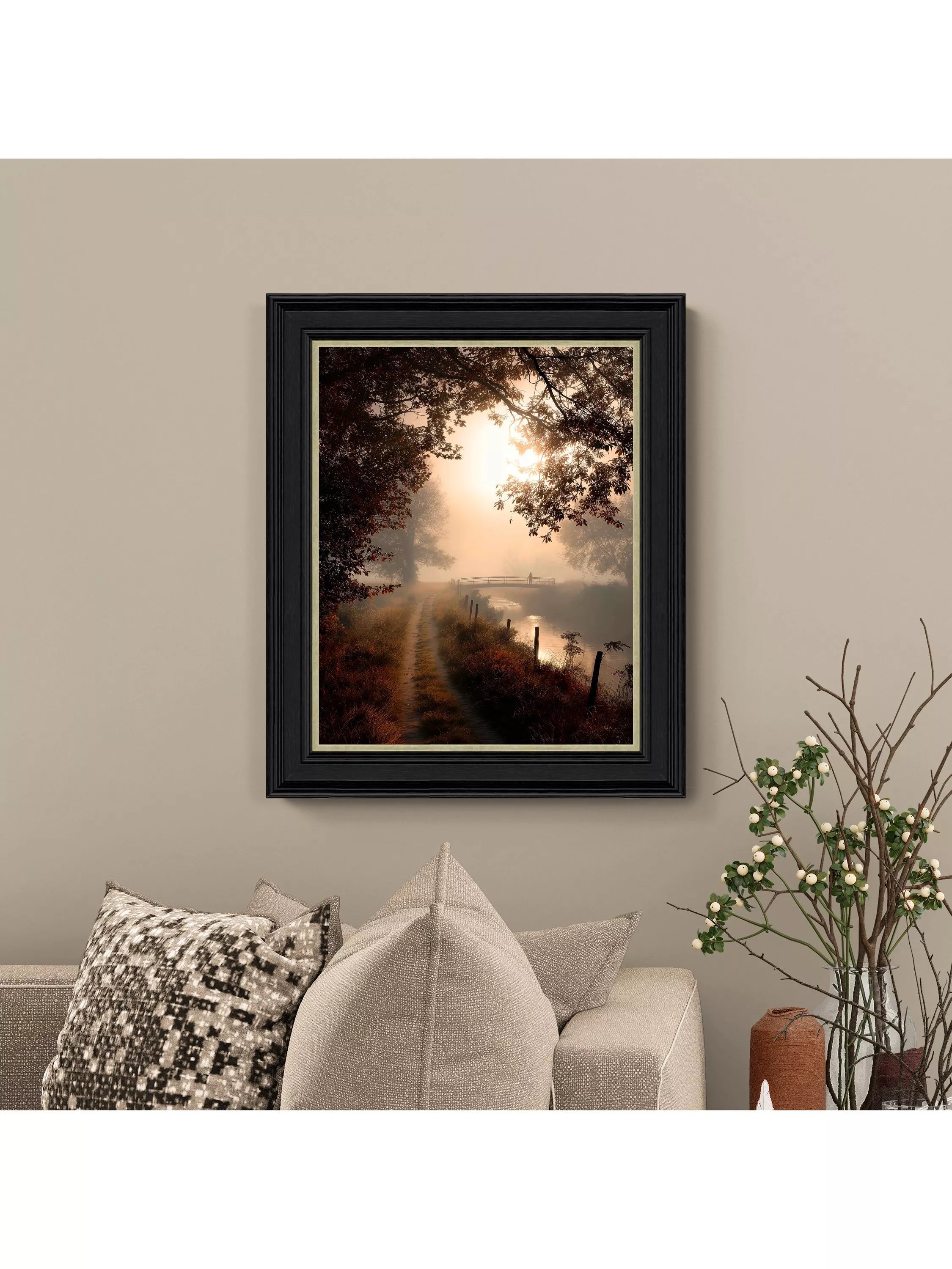 John Lewis M Torelli Failing Light II framed print 50x60cm, imported from the UK