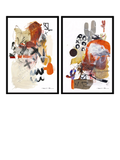 John Lewis Canyon framed print set by Natasha Barnes 42x62cm (British brand)