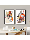 John Lewis Canyon framed print set by Natasha Barnes 42x62cm (British brand)