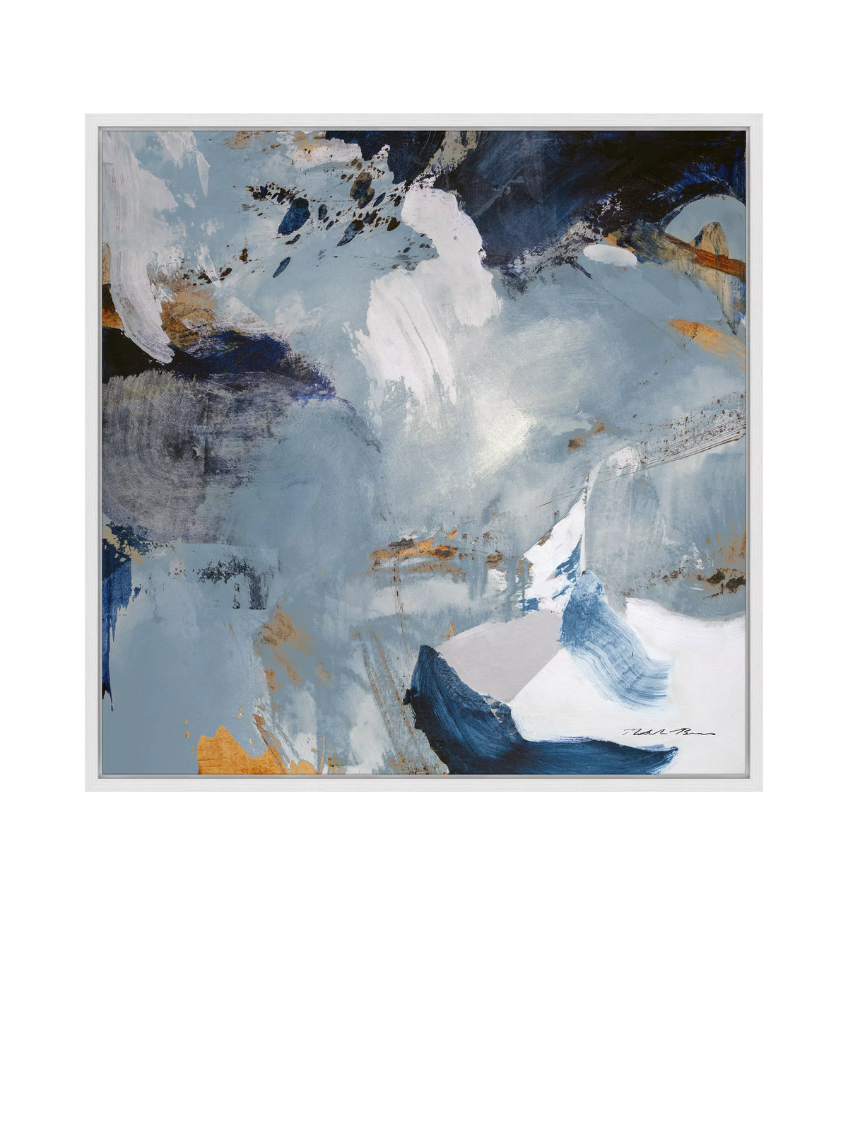 John Lewis Natasha Barnes abstract canvas print Endless Waters (British brand)