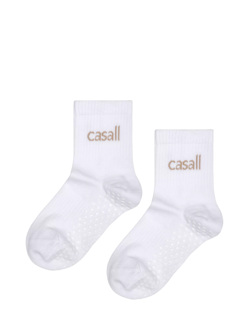 Casall white non slip tube socks (British brand)