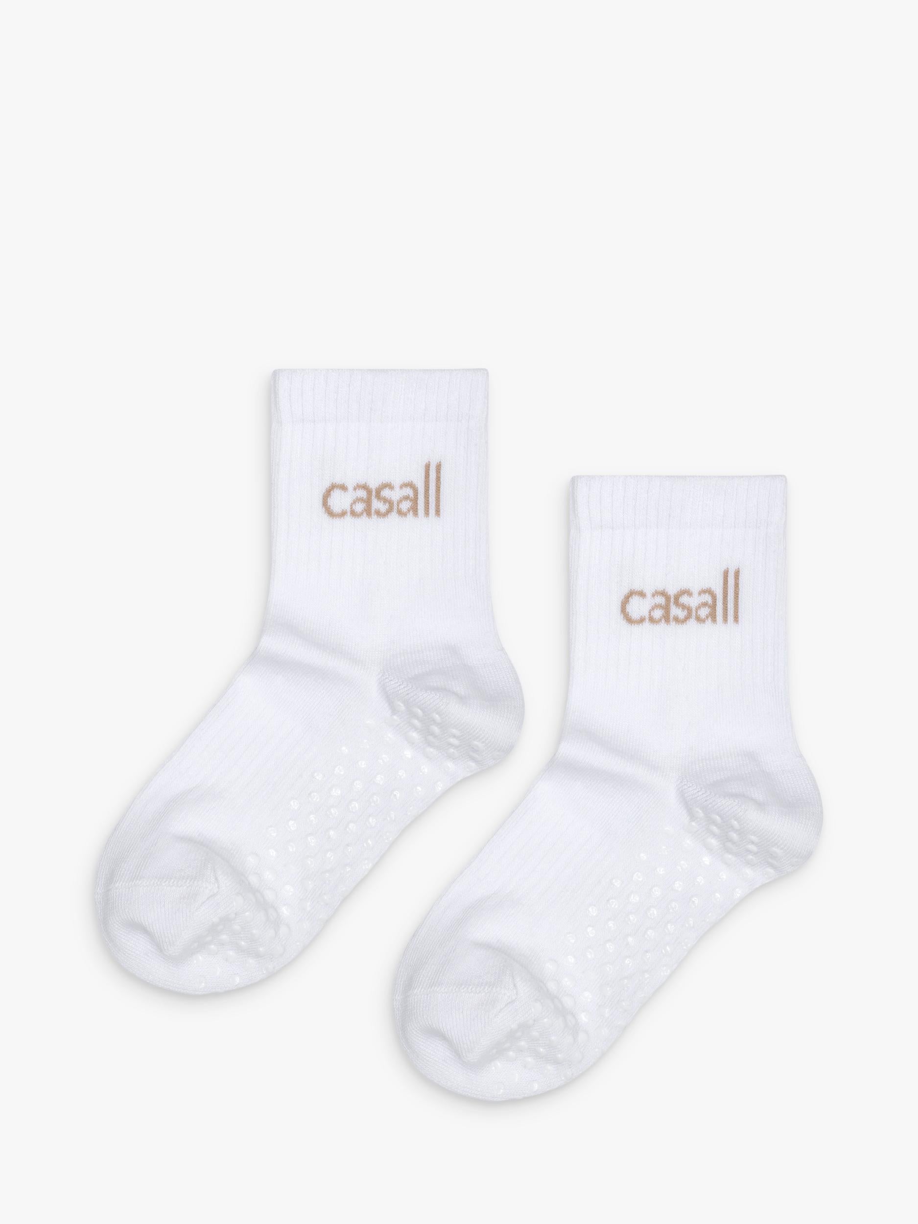 Casall white non slip tube socks (British brand)