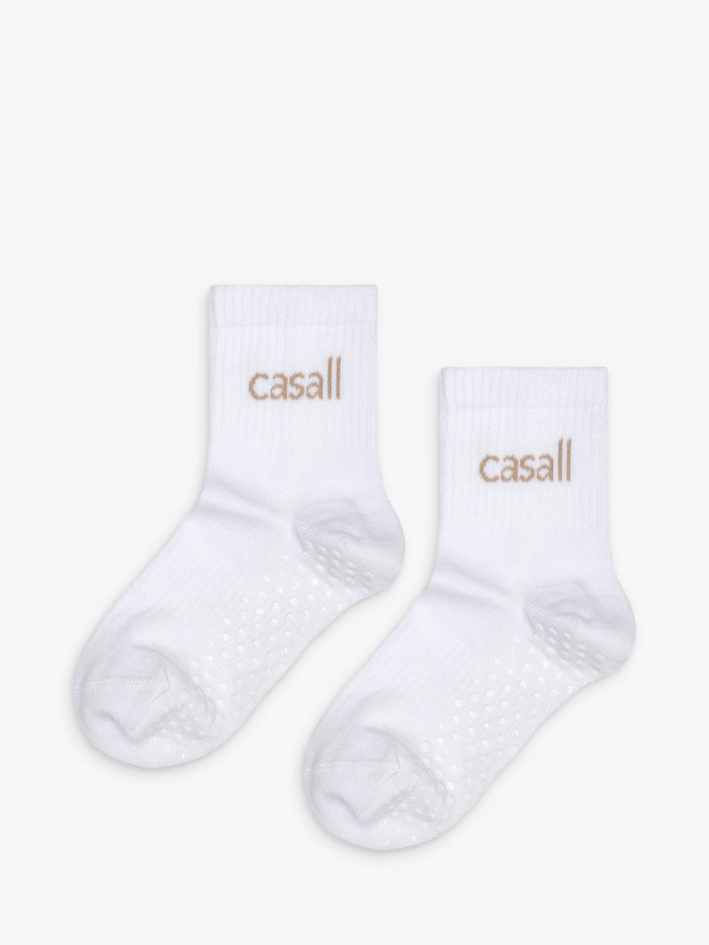 Casall white non slip tube socks (British brand)