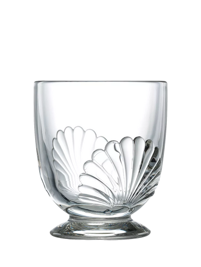 John Lewis La Rochère Belle Ile Footed Glass Tumbler 250ml Clear- Buy online at McGrocer