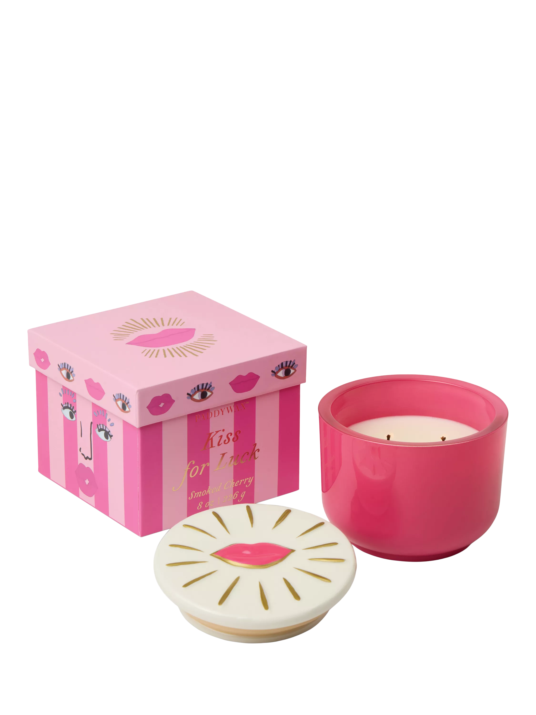 Paddywax Smoked Cherry scented candle 226g, imported from the UK