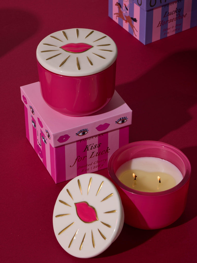 Paddywax Smoked Cherry scented candle 226g, imported from the UK
