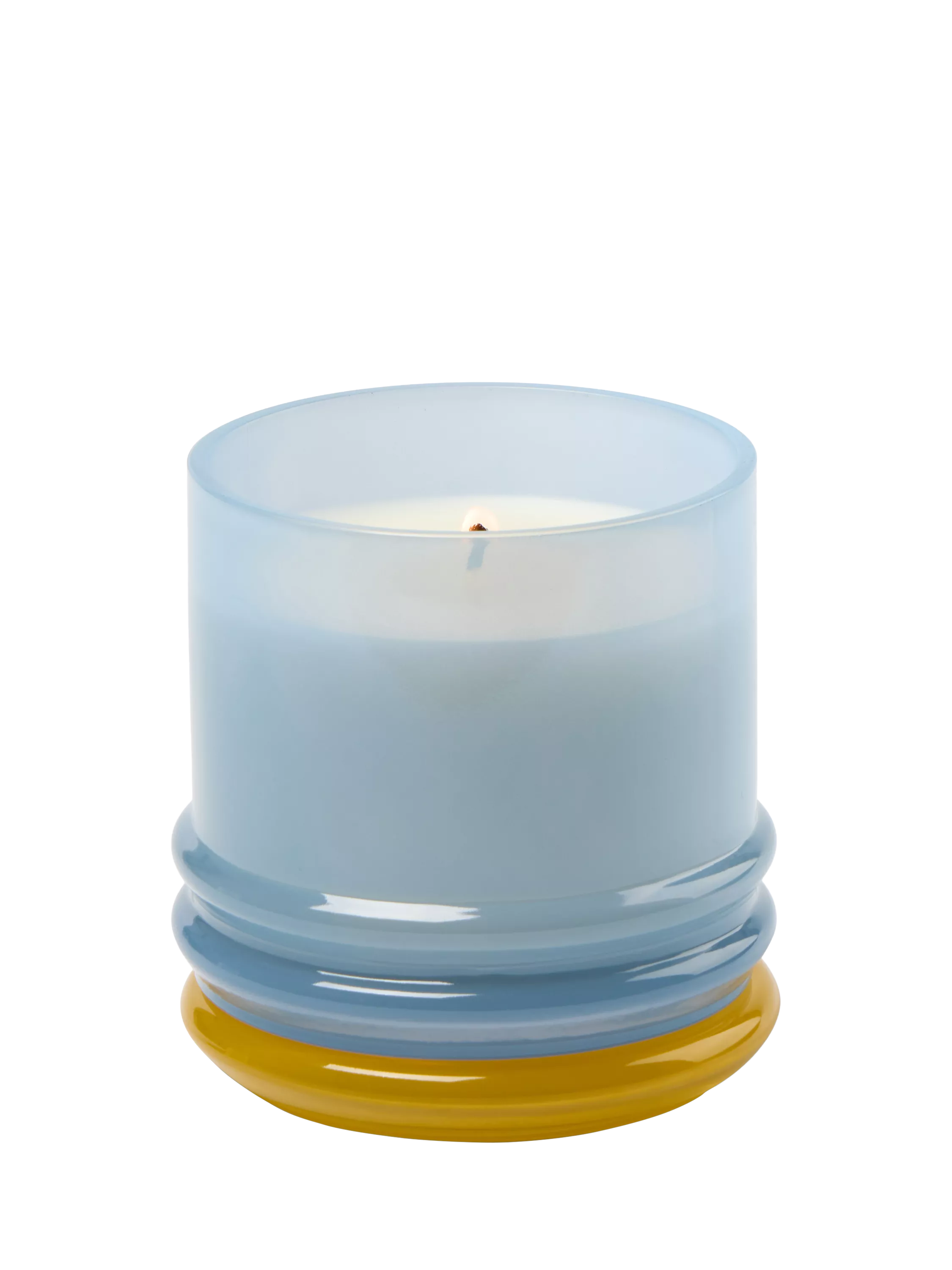 Paddywax lemon scented stacked glass candle 655g - British product