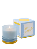 Paddywax lemon scented stacked glass candle 655g - British product