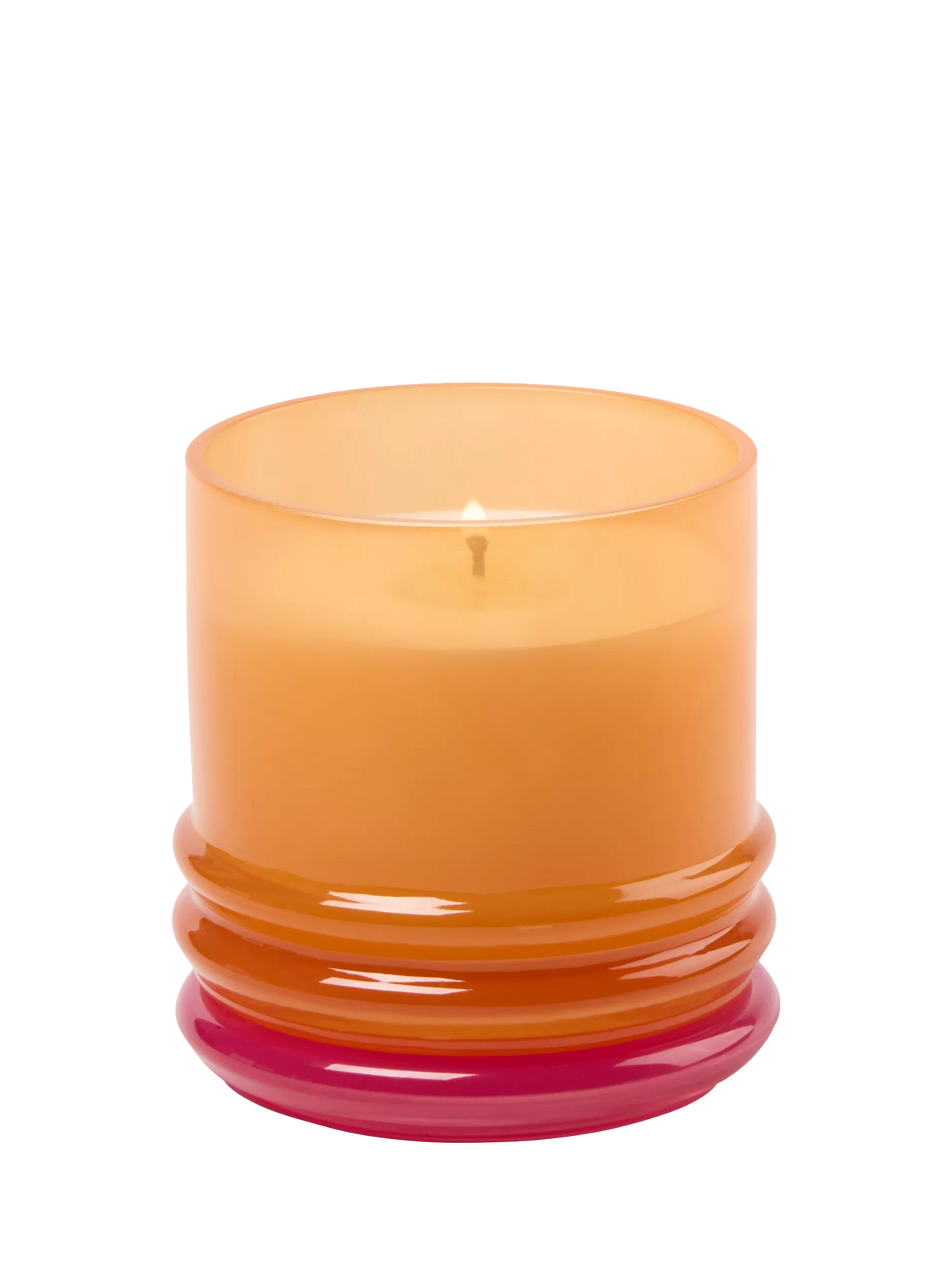 Paddywax stacked glass mango scented candle 198g, imported from the UK