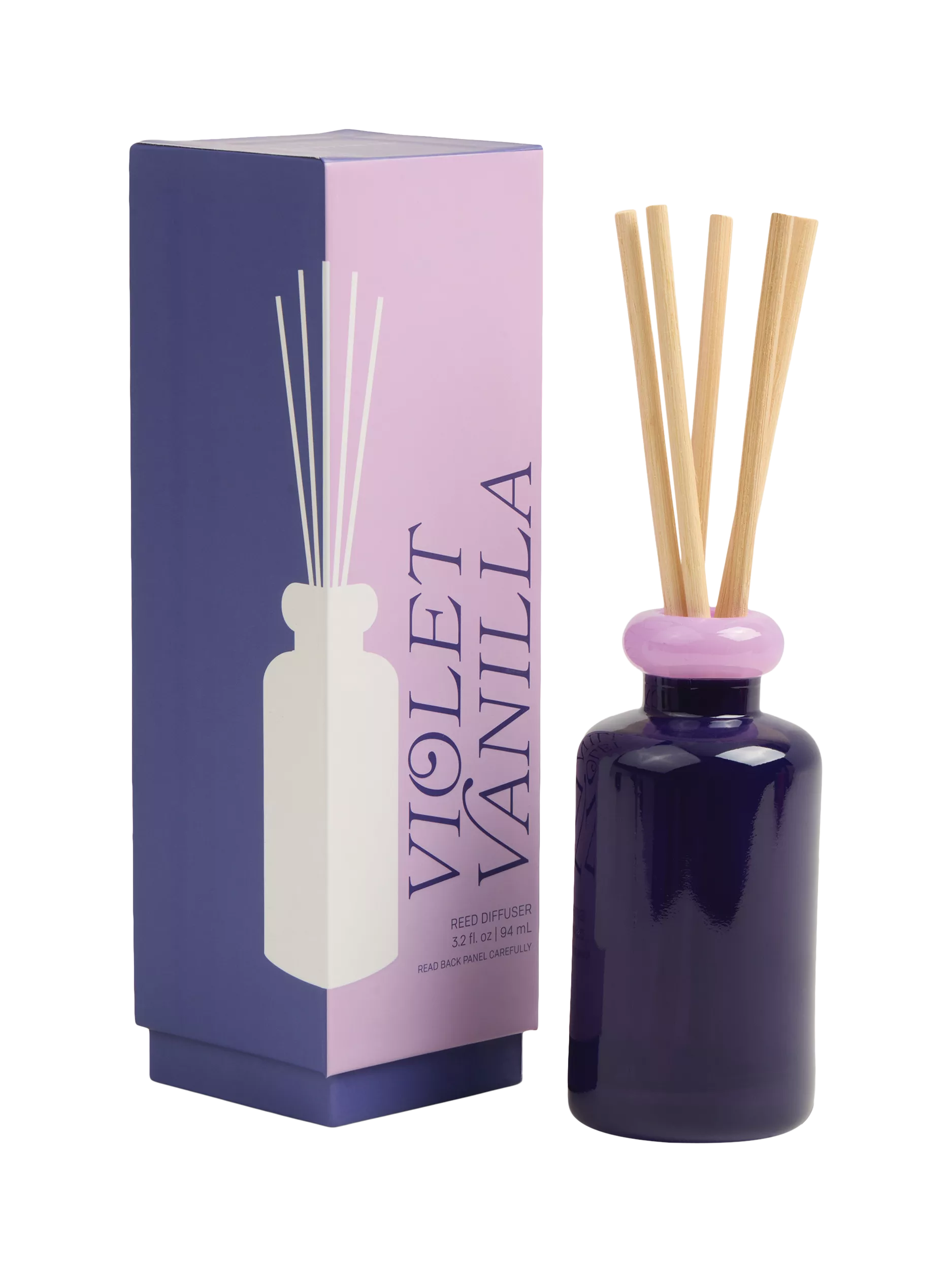 Paddywax stacked glass vanilla reed diffuser 94ml - British product