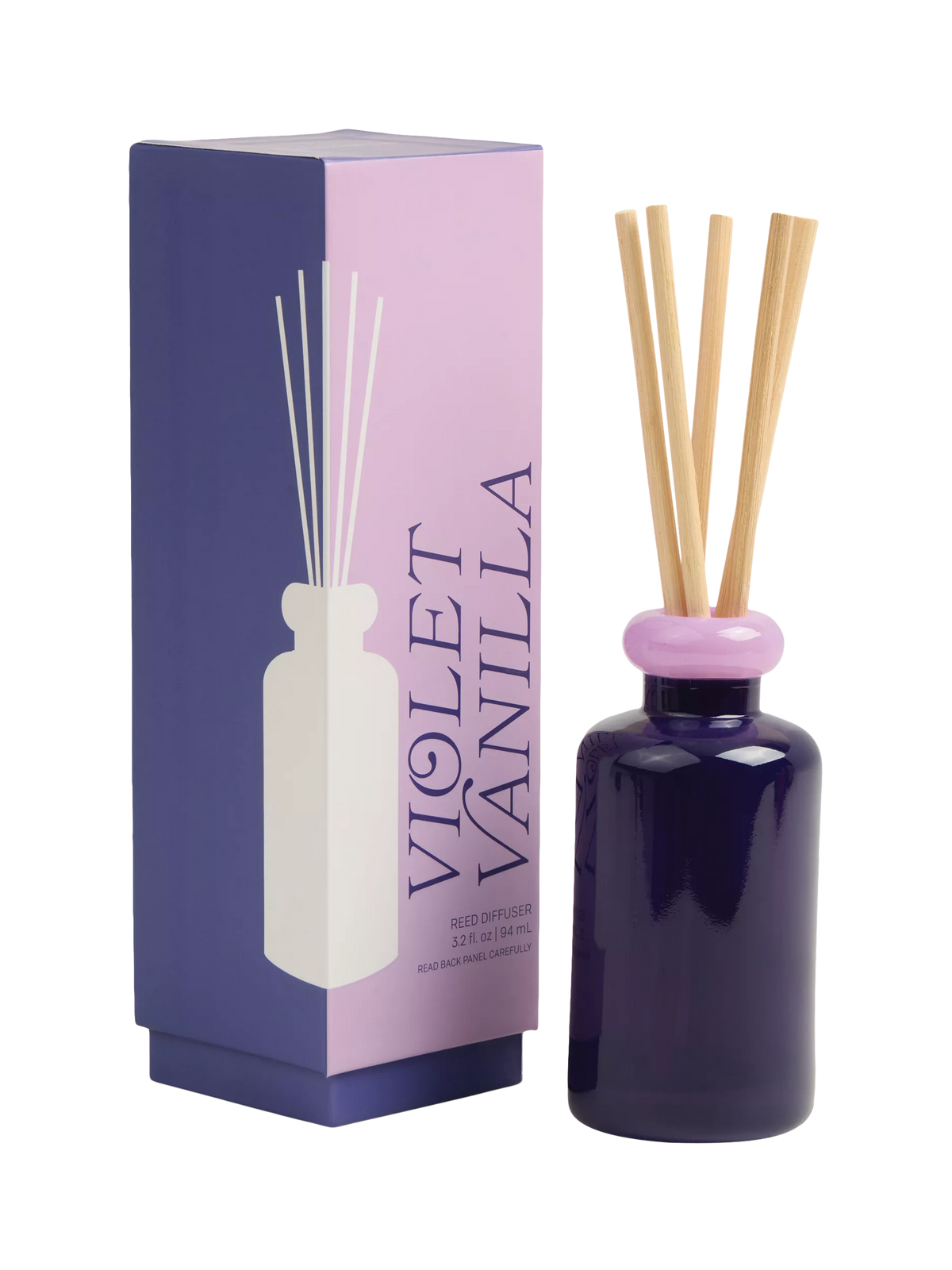 Paddywax stacked glass vanilla reed diffuser 94ml - British product