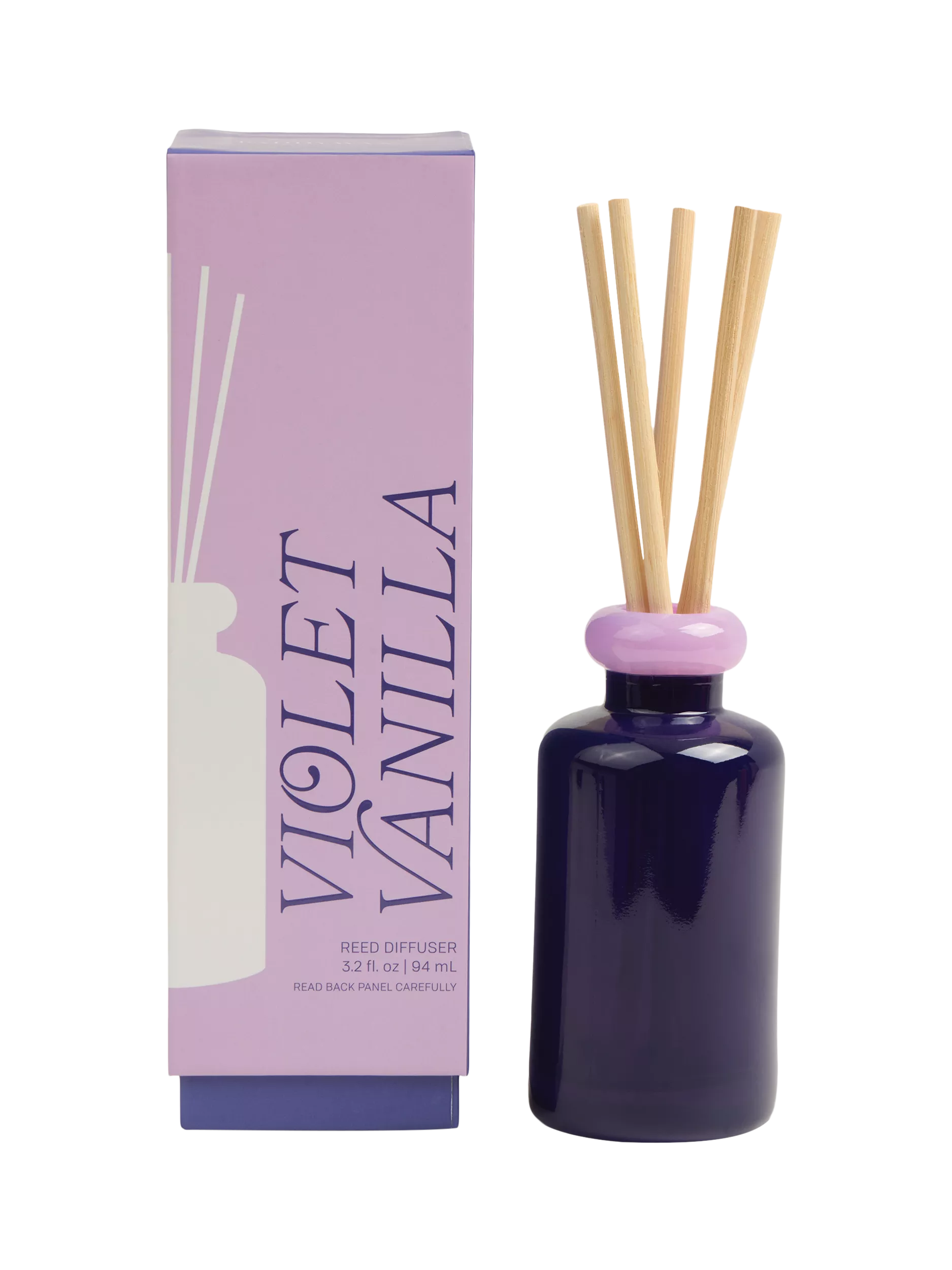 Paddywax stacked glass vanilla reed diffuser 94ml - British product