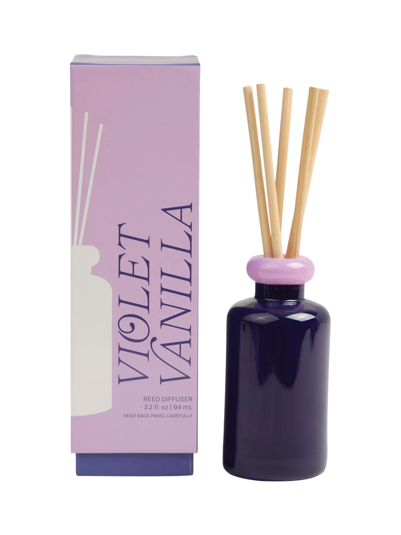 Paddywax stacked glass vanilla reed diffuser 94ml - British product
