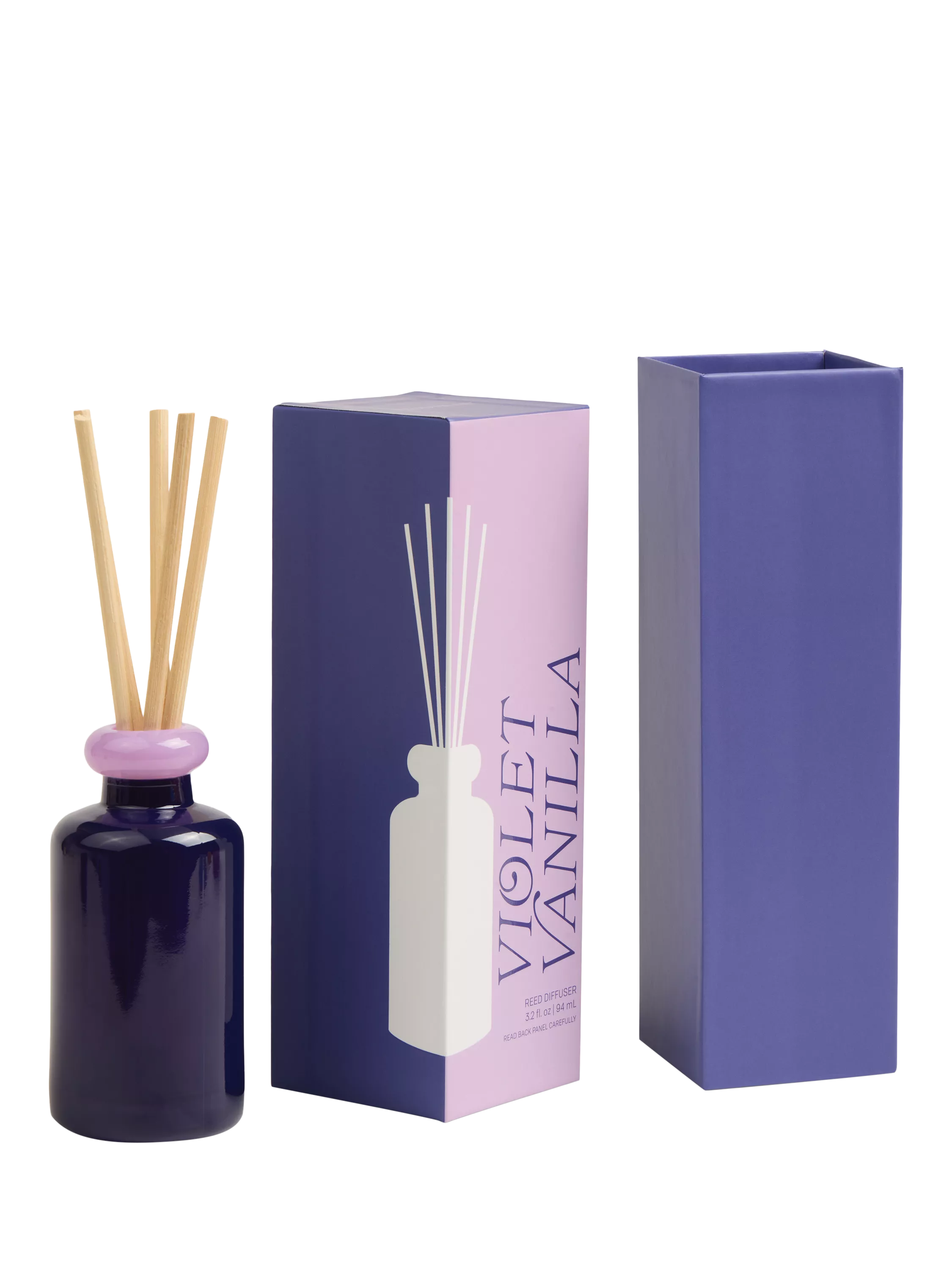 Paddywax stacked glass vanilla reed diffuser 94ml - British product