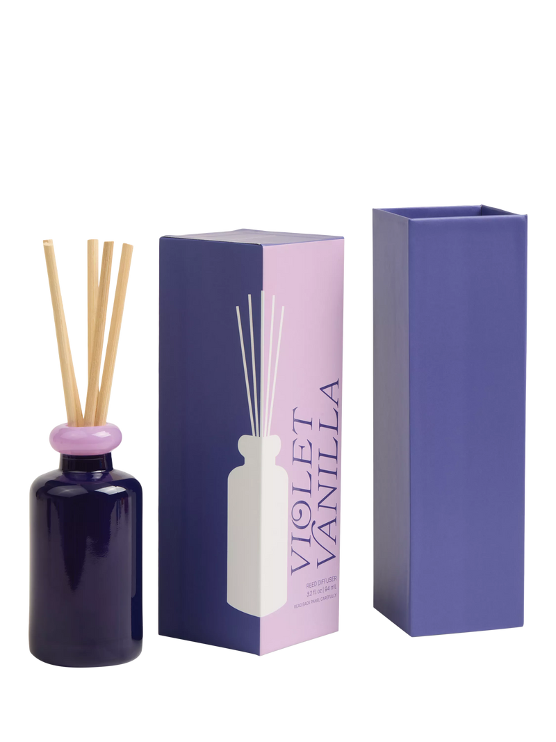 Paddywax stacked glass vanilla reed diffuser 94ml - British product